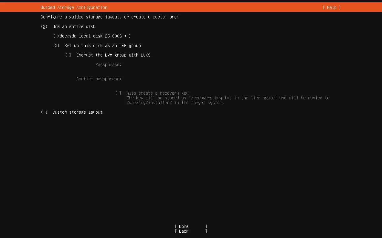 Разметка диска в Ubuntu Server Разметка диска в Ubuntu Server
